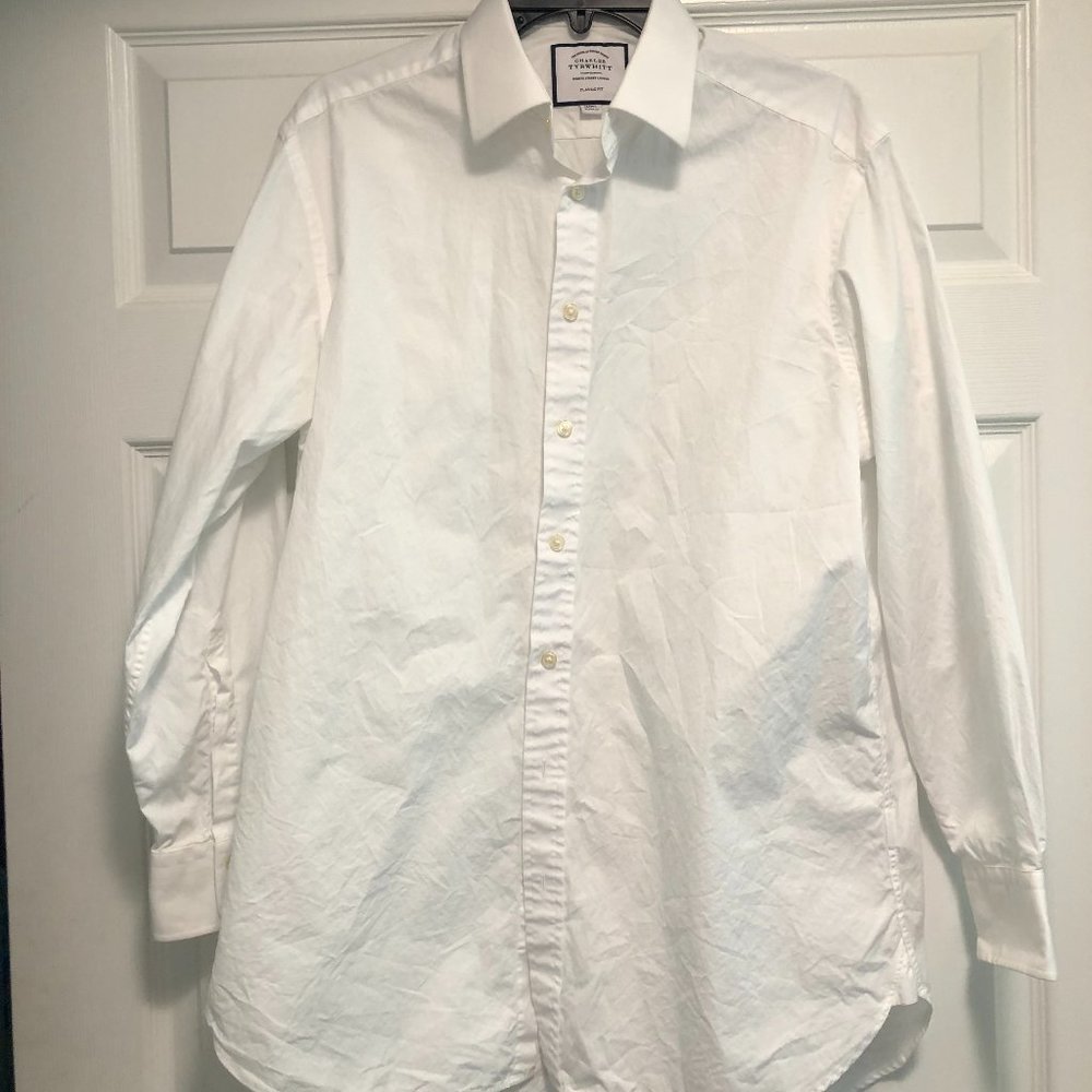Charles Tyrwhitt Classic Fit White Dress Shirt size 16/34 in